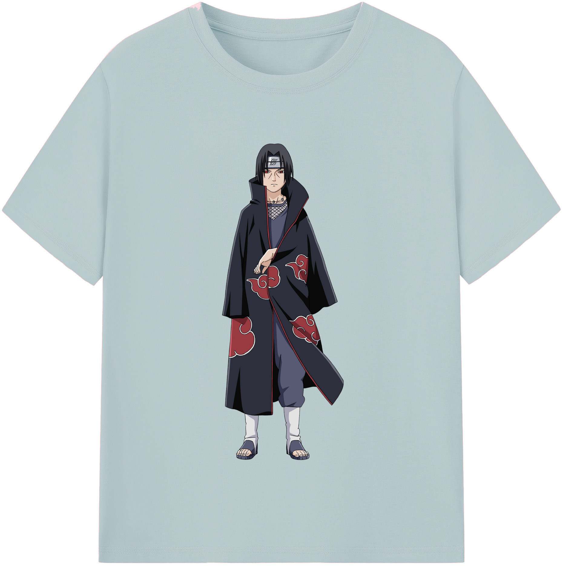 （画像用） NARUTO -ナルト- うちは イタチ Uchiha Itachi 綿100％半袖Tシャツ（フロントプリント）